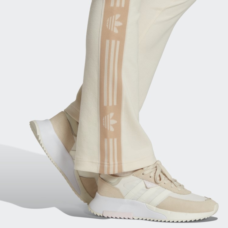 Leggings Caneladas Largas Brancas Adidas Ski Chic