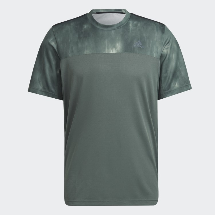 Camiseta De Treino Com Estampa De Giz Adidas Green Oxide Aeroready