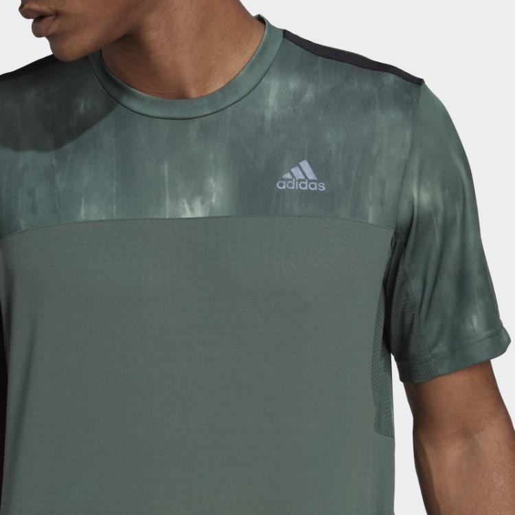 Camiseta De Treino Com Estampa De Giz Adidas Green Oxide Aeroready