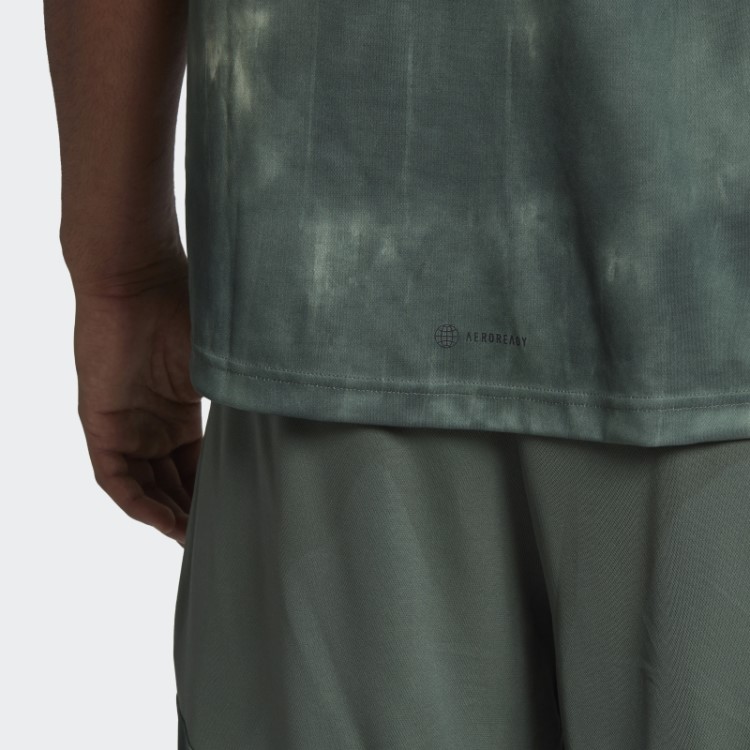 Camiseta De Treino Com Estampa De Giz Adidas Green Oxide Aeroready
