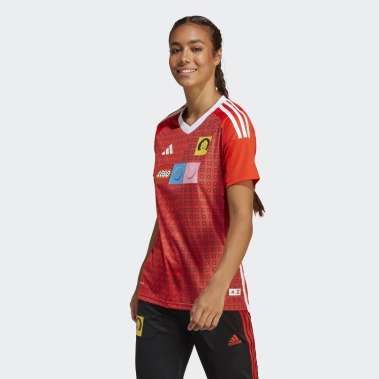 Camisa Laranja Adidas X Lego Em Negrito