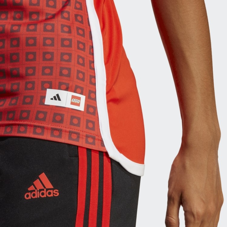 Camisa Laranja Adidas X Lego Em Negrito