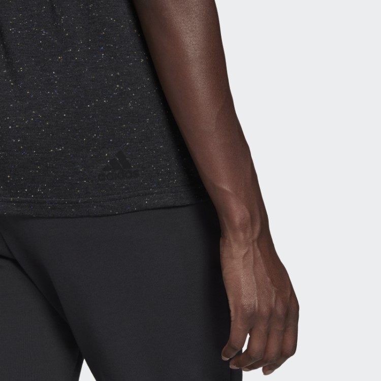 Camiseta Preta Melange Adidas Future Icons Winners 3.0