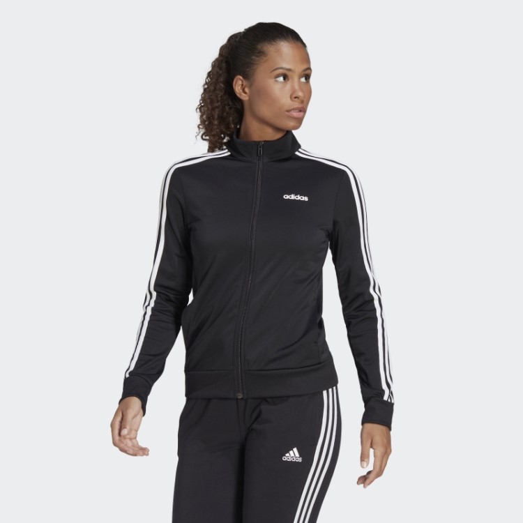Jaqueta De Tricô Preta Adidas Essentials