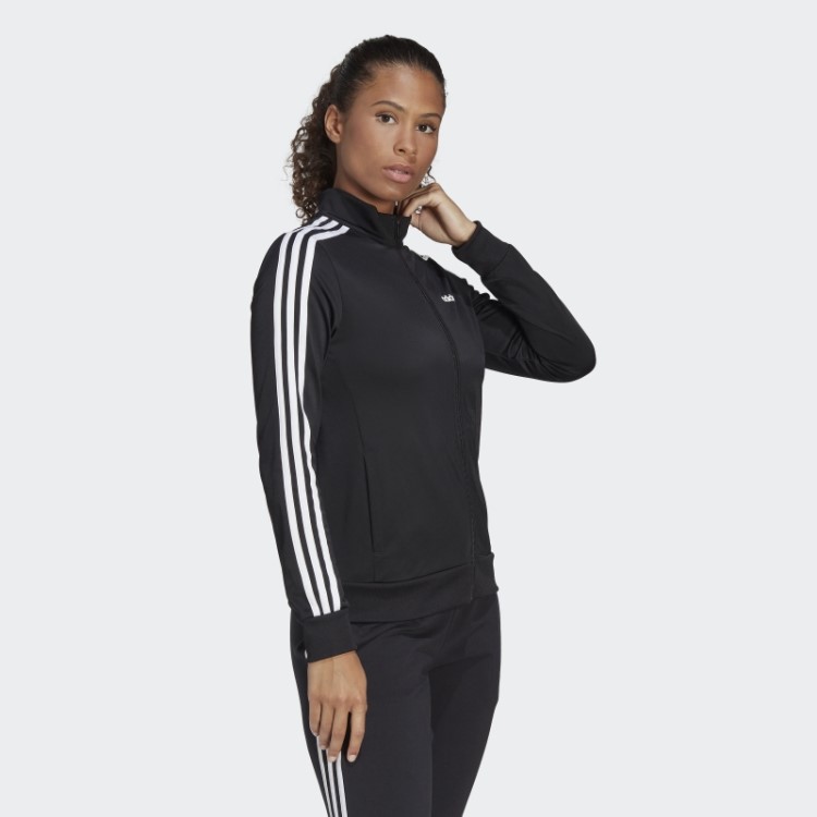 Jaqueta De Tricô Preta Adidas Essentials