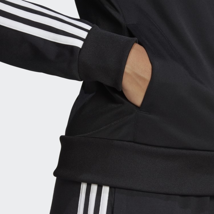 Jaqueta De Tricô Preta Adidas Essentials
