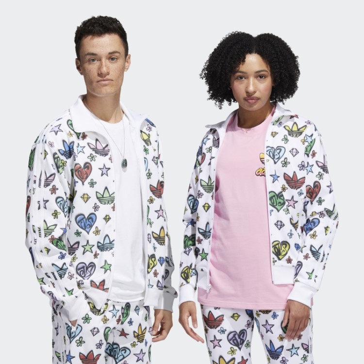 Top Branco Adidas Monogram Jeremy Scott Firebird (gênero Neutro)