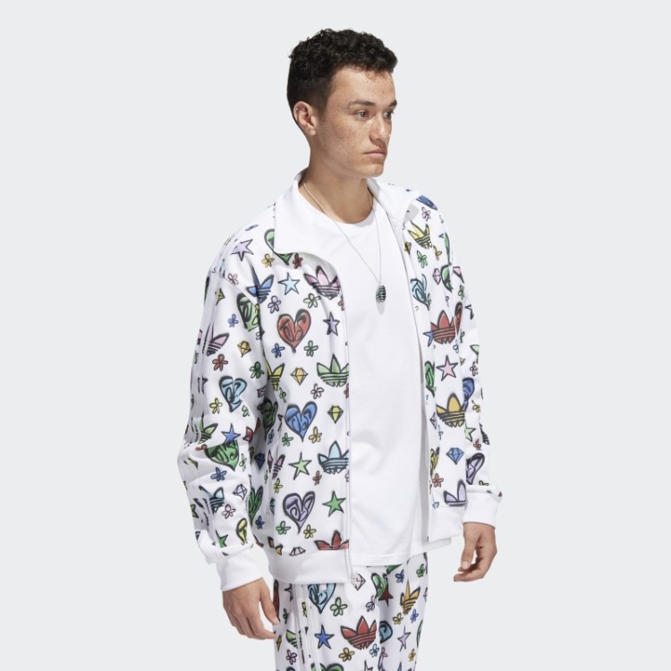 Top Branco Adidas Monogram Jeremy Scott Firebird (gênero Neutro)