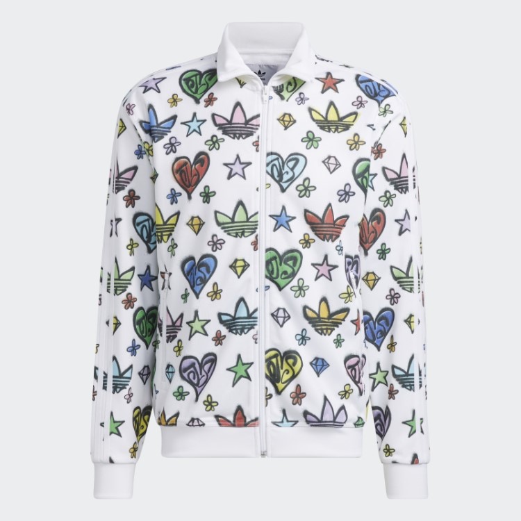 Top Branco Adidas Monogram Jeremy Scott Firebird (gênero Neutro)