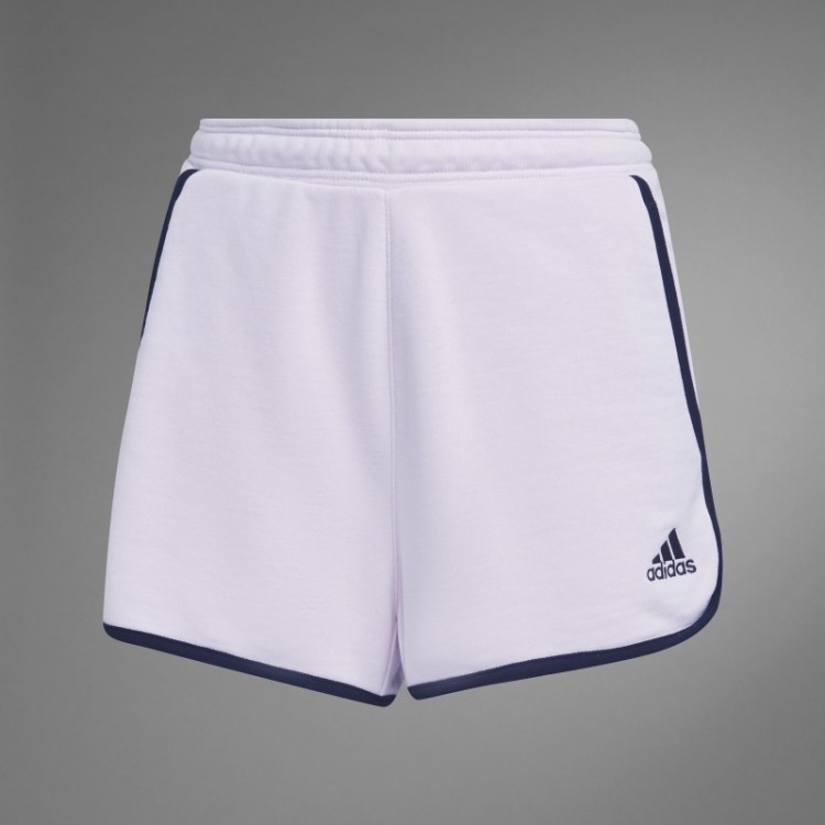Shorts Rosa French Terry Cintura Alta Adidas