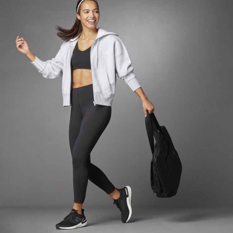 Meia-calça Preta Elevate Yoga Flow 7/8 Adidas