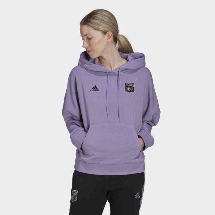 Moletom Olympique Lyonnais Lilás Adidas