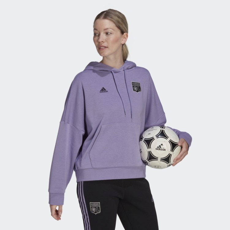 Moletom Olympique Lyonnais Lilás Adidas