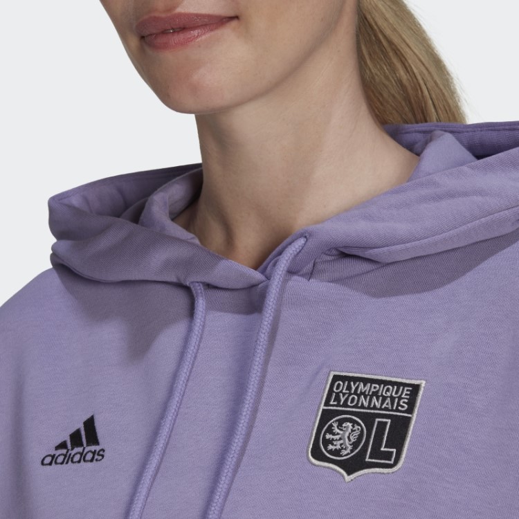 Moletom Olympique Lyonnais Lilás Adidas