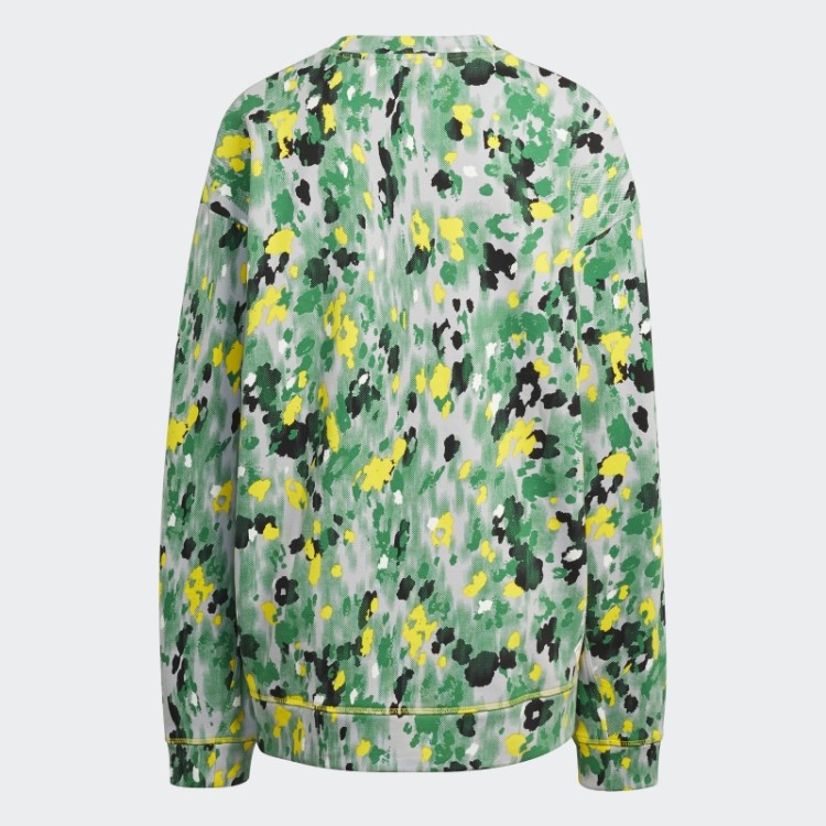 Adidas By Stella Mccartney Moletom Com Estampa Floral Branco Quente