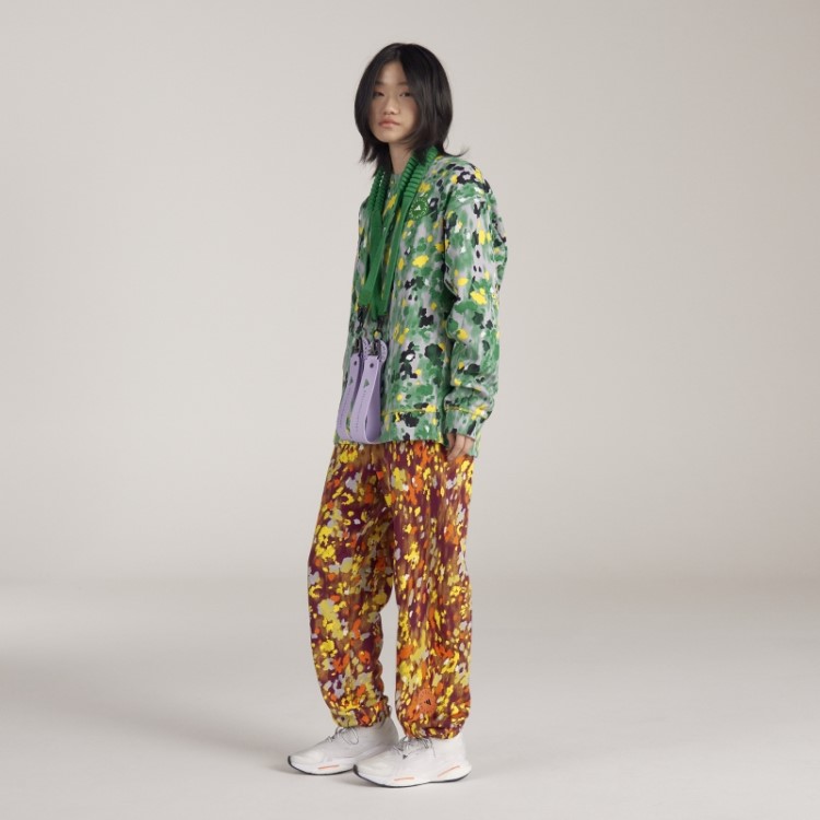 Adidas By Stella Mccartney Moletom Com Estampa Floral Branco Quente