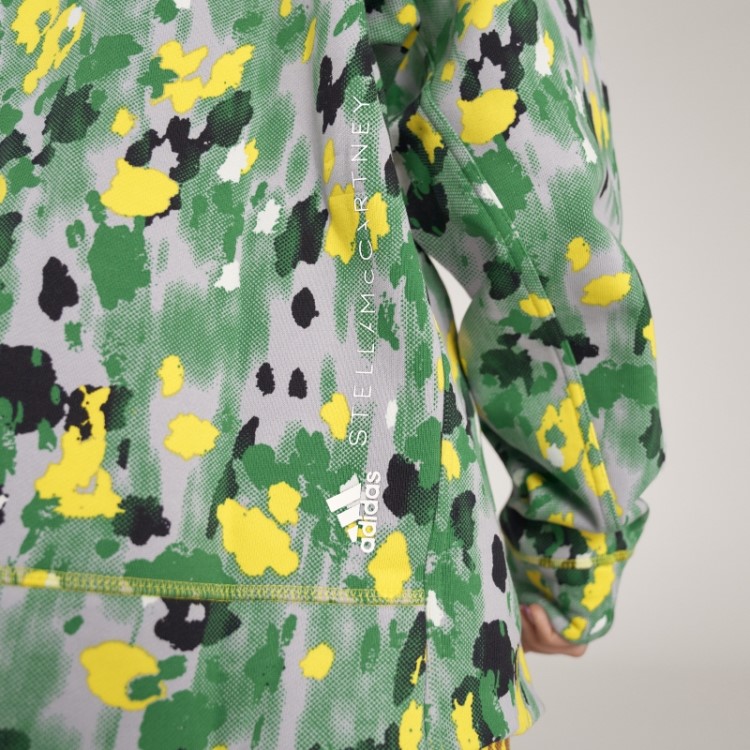 Adidas By Stella Mccartney Moletom Com Estampa Floral Branco Quente