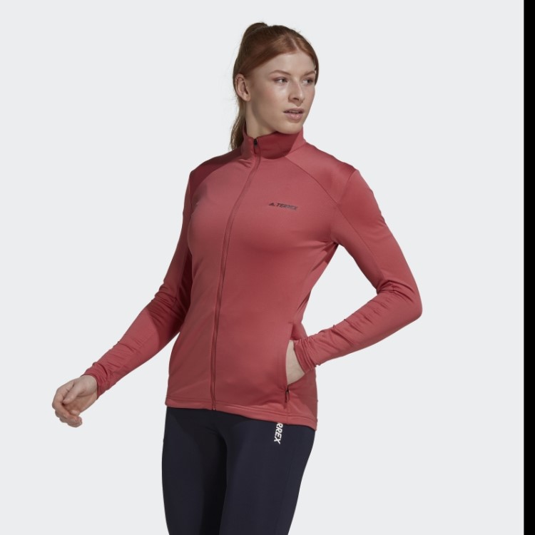 Jaqueta Terrex Multi Primeverde Com Zíper Completo Vermelho Adidas