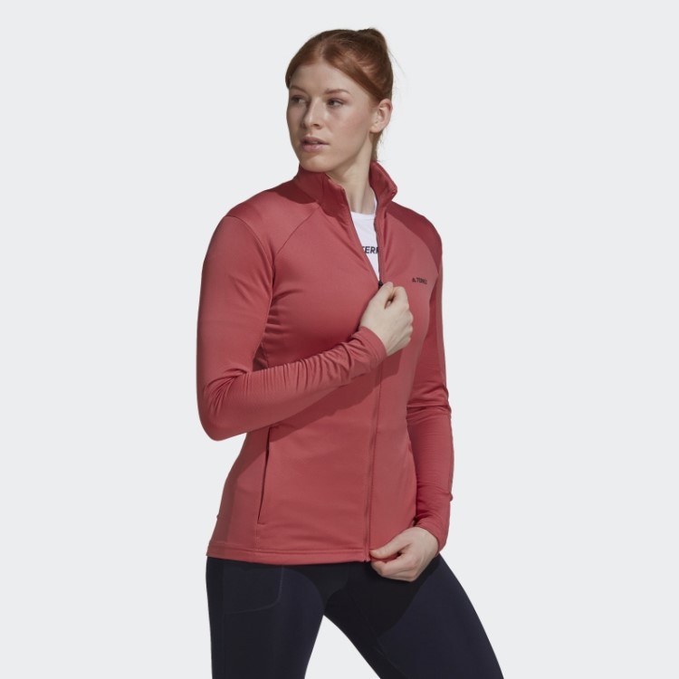 Jaqueta Terrex Multi Primeverde Com Zíper Completo Vermelho Adidas