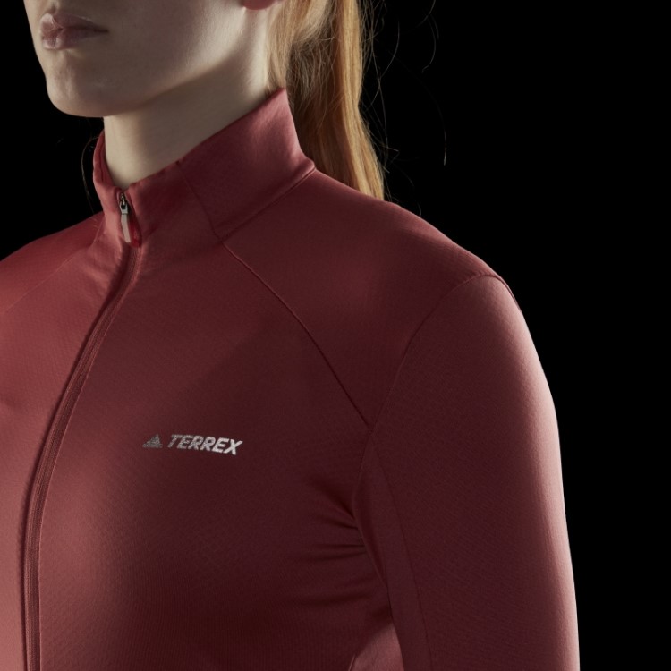 Jaqueta Terrex Multi Primeverde Com Zíper Completo Vermelho Adidas