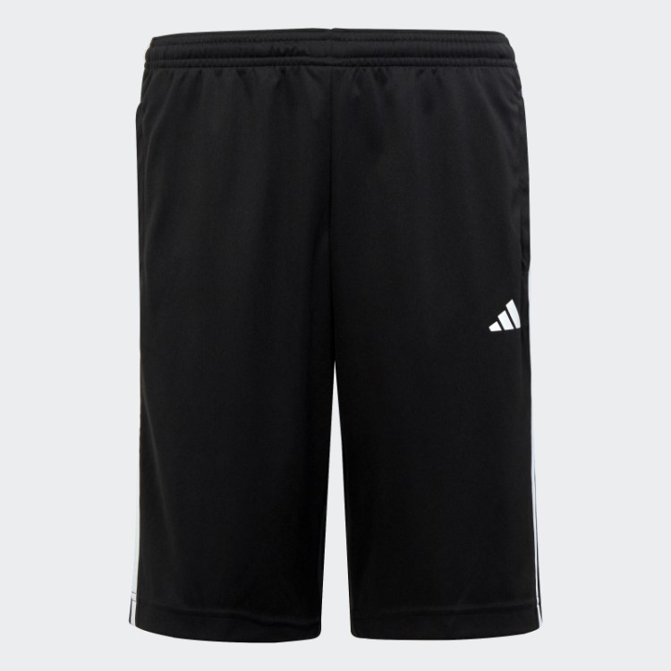 Bermuda Regular Preta Com As Três Listras Aeroready E Trem Essencial Adidas