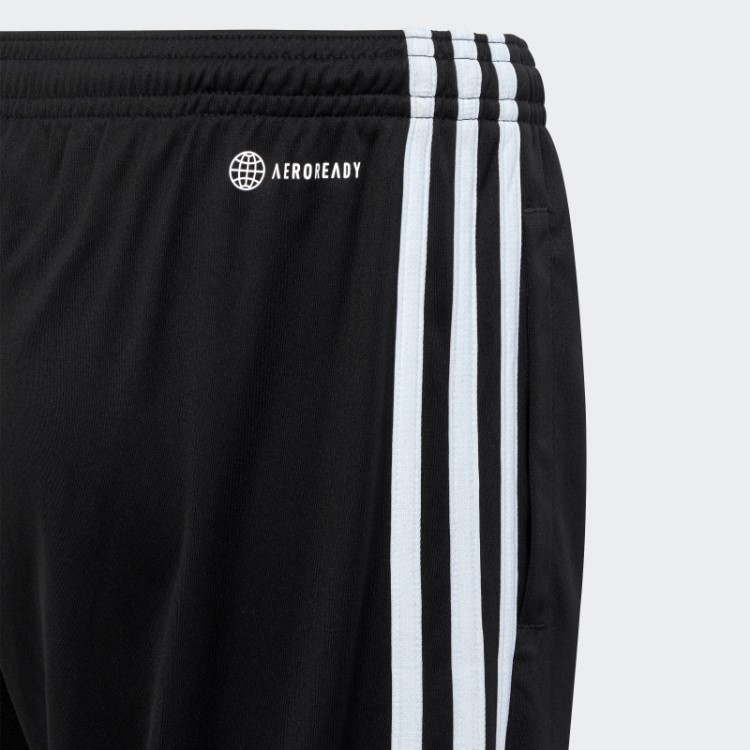 Bermuda Regular Preta Com As Três Listras Aeroready E Trem Essencial Adidas