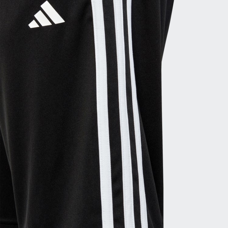 Bermuda Regular Preta Com As Três Listras Aeroready E Trem Essencial Adidas
