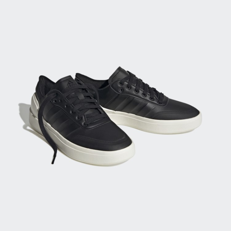 Tênis Preto Estilo De Vida Moderno Cloudfoam Estilo De Vida Moderno Quadra Conforto Adidas