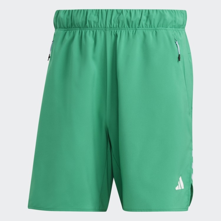 Short De Treino Com As Três Listras Verde Train Icons Adidas