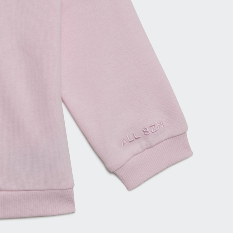 Adidas Agasalho De Moletom Rosa Com Capuz