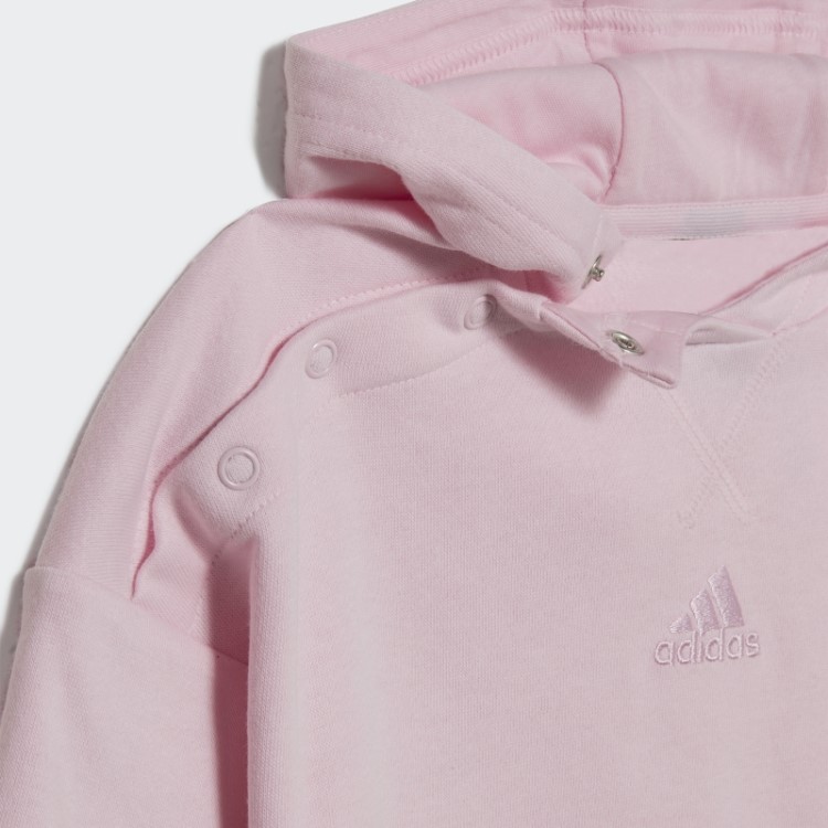 Adidas Agasalho De Moletom Rosa Com Capuz