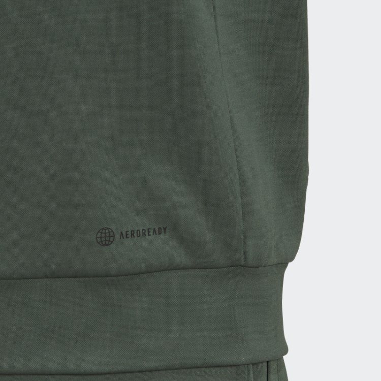 Moletom Com Capuz Verde Adidas Aeroready Game And Go Camo Logo