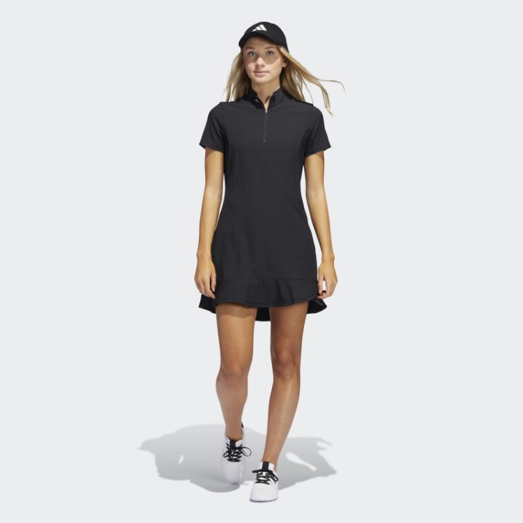 Vestido Babado Adidas Preto