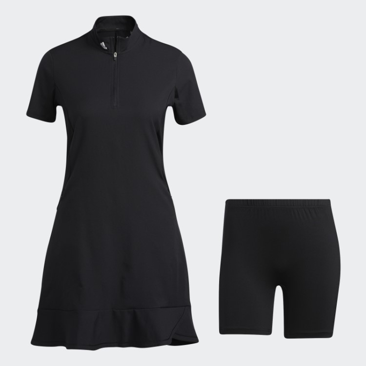 Vestido Babado Adidas Preto