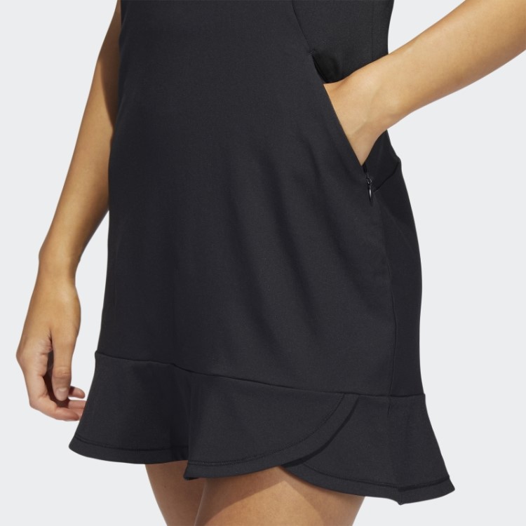 Vestido De Babados Adidas Preto
