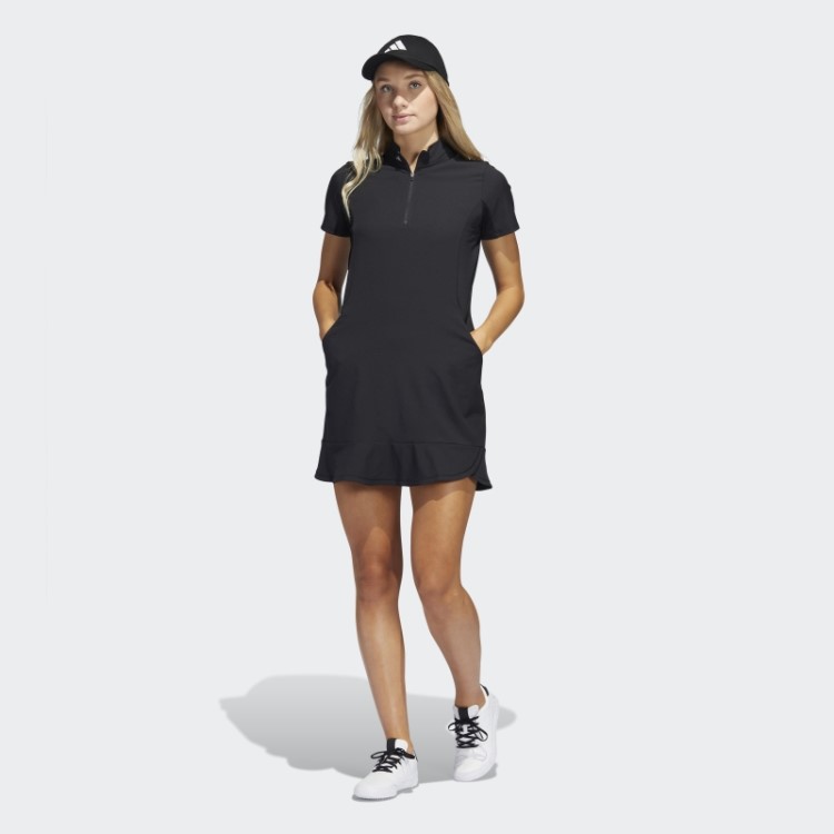 Vestido De Babados Adidas Preto
