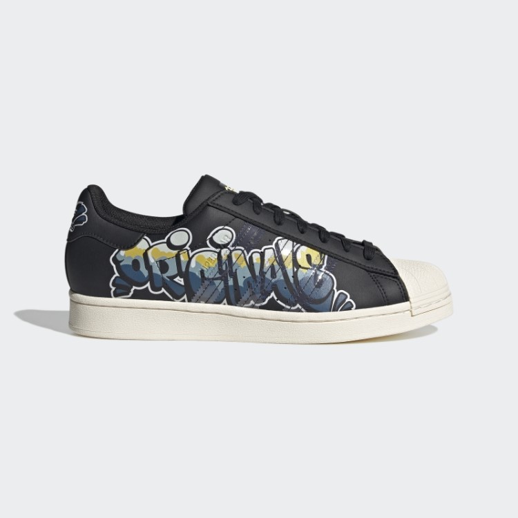 Sapatos Adidas Superstar Quentes Preto/branco