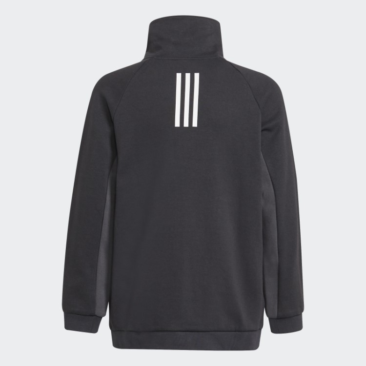 Xfg Bolso Com Zíper Blusa Solta Adidas Preto