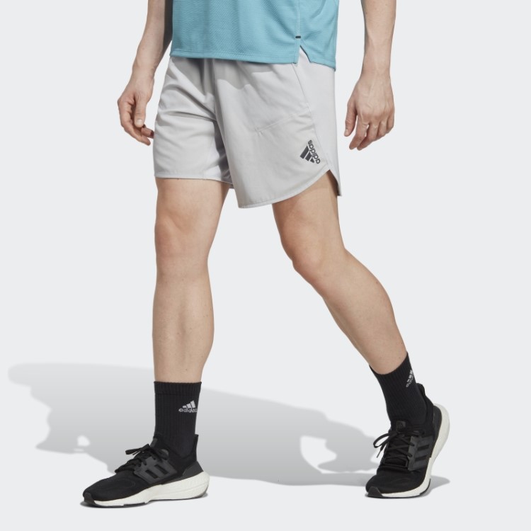 Calções Adidas Cinzentos Concebidos Para Treino