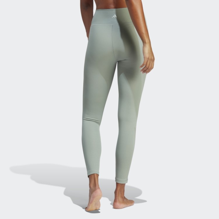 Legging Adidas Yoga Studio Luxe 7/8 Verde Prateado