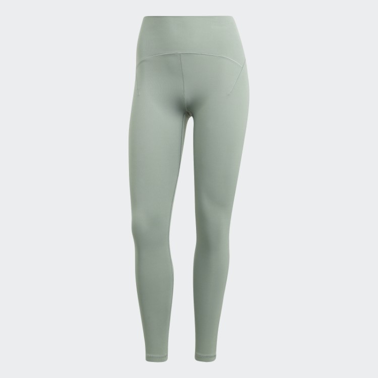 Leggings Yoga Studio Luxe 7/8 Verde Prata Adidas