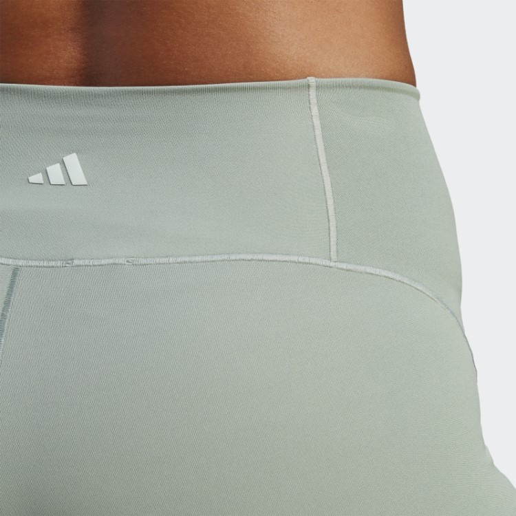 Leggings Yoga Studio Luxe 7/8 Verde Prata Adidas
