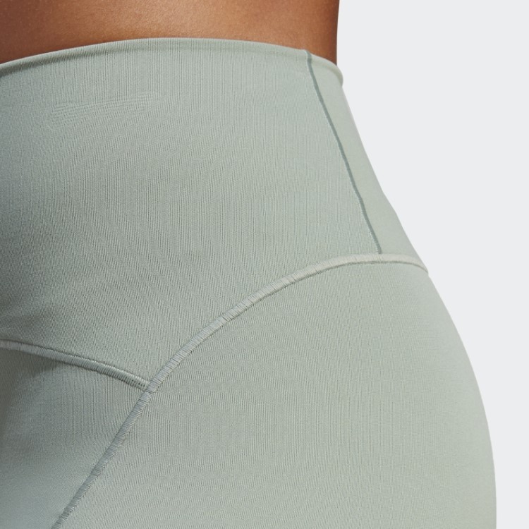 Leggings Yoga Studio Luxe 7/8 Verde Prata Adidas