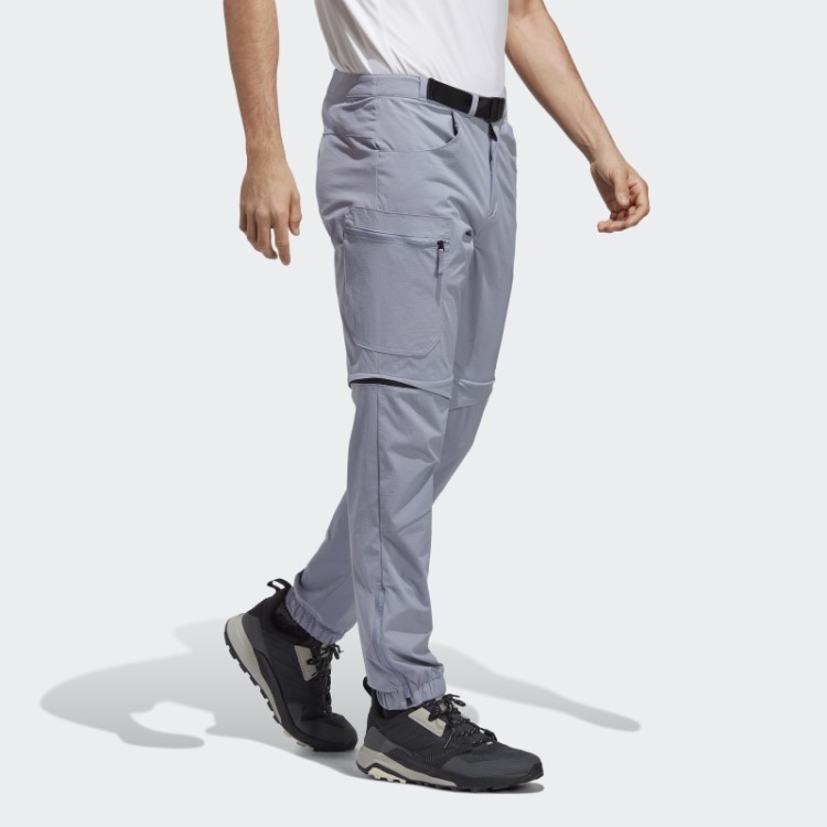 Adidas Terrex Utilitas Calça De Caminhada Com Zíper Prata Violeta