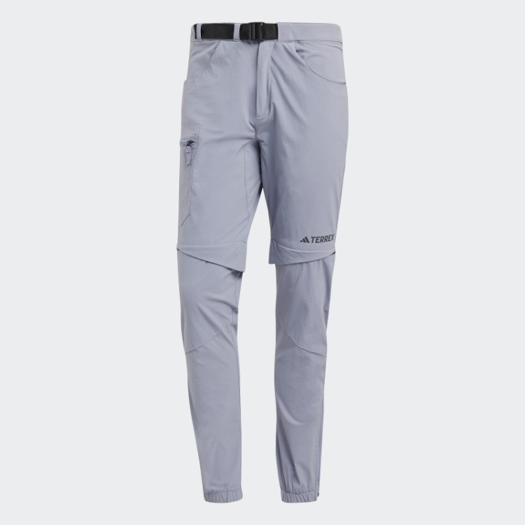 Adidas Terrex Utilitas Calça De Caminhada Com Zíper Prata Violeta