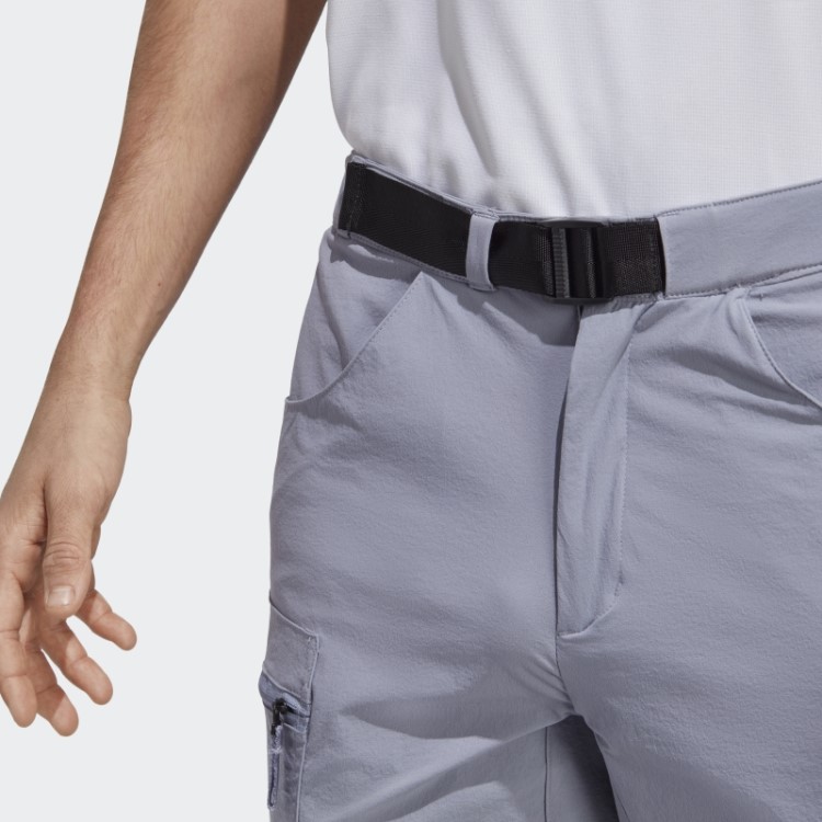 Adidas Terrex Utilitas Calça De Caminhada Com Zíper Prata Violeta