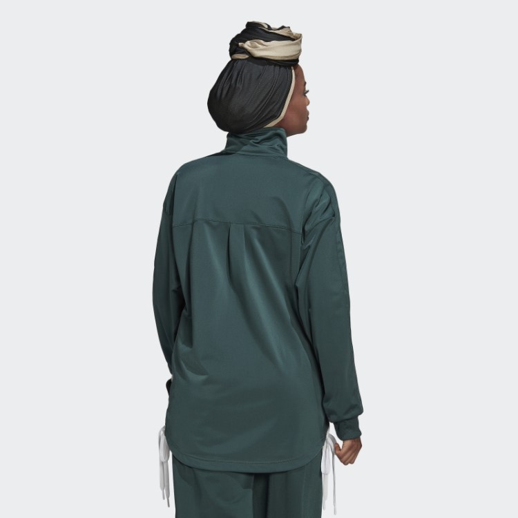 Jaqueta Adidas Verde Mineral Sempre Original Com Amarração
