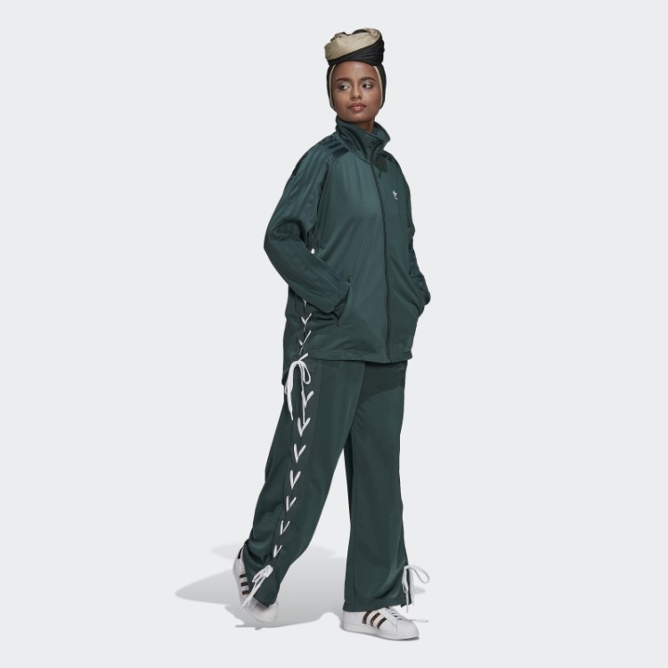 Jaqueta Adidas Verde Mineral Sempre Original Com Amarração