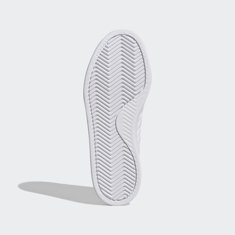 Adidas Grand Court Cloudfoam Estilo De Vida Tênis Confortável Dourado Metálico