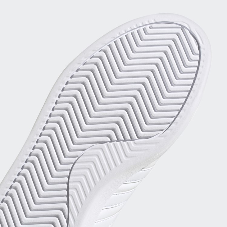 Adidas Grand Court Cloudfoam Estilo De Vida Tênis Confortável Dourado Metálico